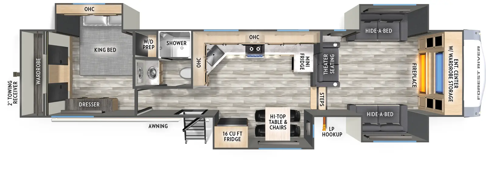 Cardinal 35FL Floorplan